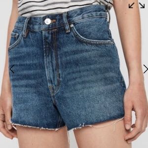 All Saints Paula High Rise Denim Shorts NWOT